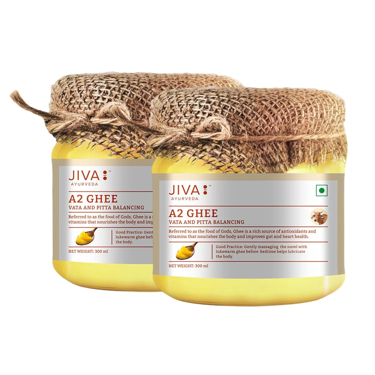 Jiva Ayurveda A2 Cow Ghee, 600 ml-1.webp
